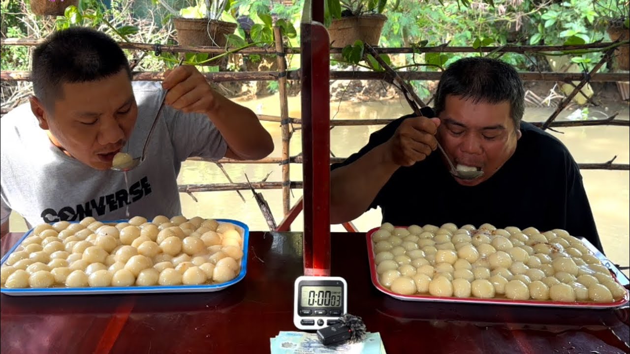 Quá Sức Khủng.Khiếp Hai Tay Này Thi Ăn 200 Viên CHÈ TRÔI NƯỚC Thắng Được 2Tr | ATĐQ