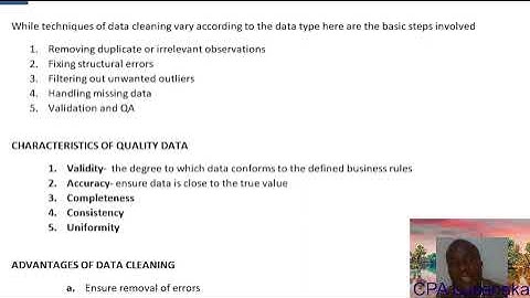 DATA CLEANING AND DATA MANAGEMENT BUSINESS DATA ANALYTICS EXCEL