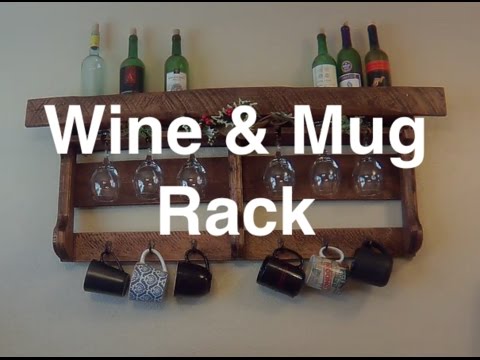 Wine Rack & Mug Rack from a pallet! DIY - YouTube