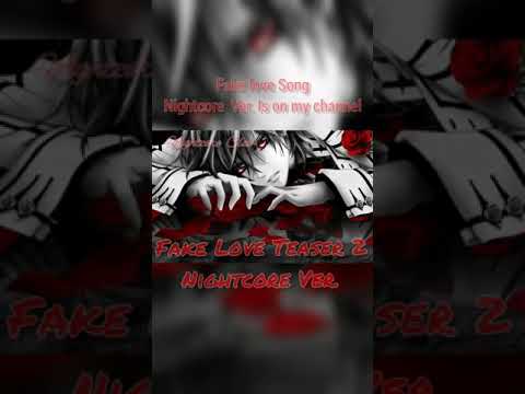 Nightcore Fake Love Teaser 2 BTS 방탄소년단 