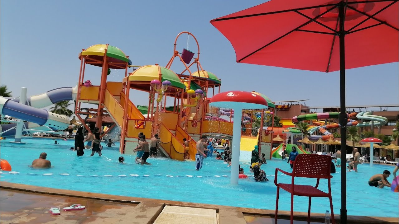 aqua Park (Dino Lande)béni mellal اتمنة الدخول شروط السباحة اتمنة المأكولات والمشروبات.....