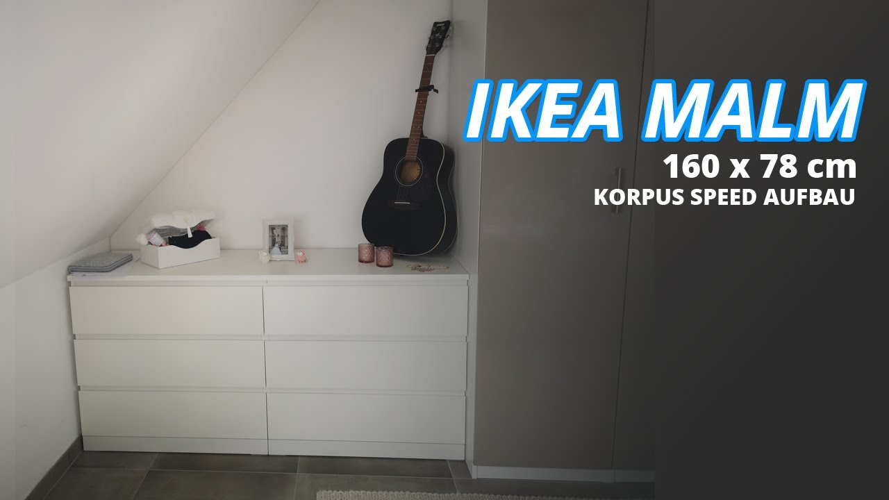 Malm Kommode Mit 6 Schubladen Korpus 160x78 Cm Youtube