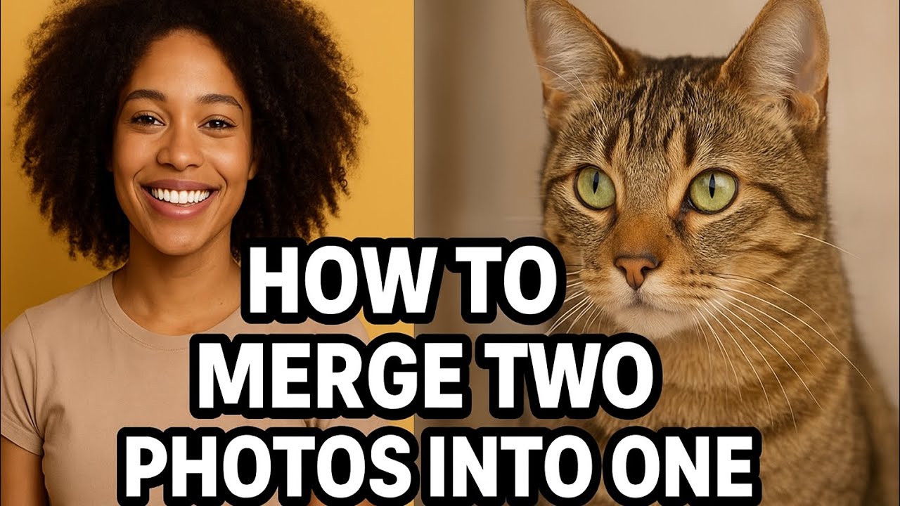 How to Merge Two Photos Into One | Do Photo Ko Ek Sath Kaise Jode ...
