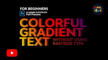 How to create gradient colorful text Guide | Adobe Photoshop | #tips #Urdu / Hindi