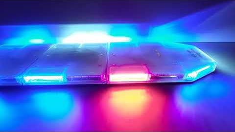 Opticmax 1200mm Dual Colour Amber/Blue with Alley Lights, Spot Lights and Rear Reds