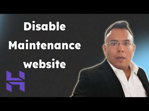 Disable maintenance in your website hostinger wordpress and bypass link 2025