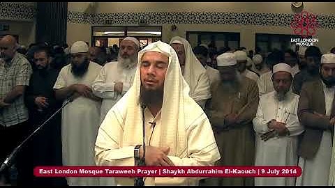 ما تيسر من سورة يوسف من صلاة التراويح بلندن : للشيخ القاريء عبد الرحيم القاوش المغربي