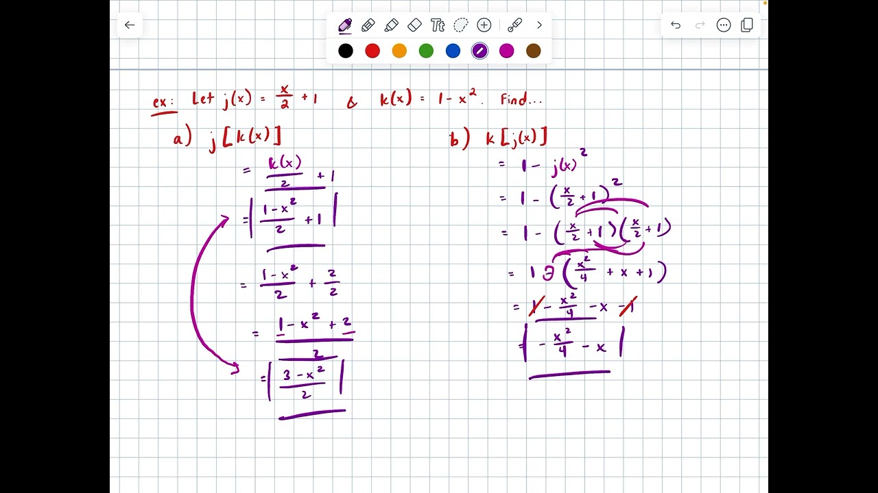 Composite Functions (Algebra II)