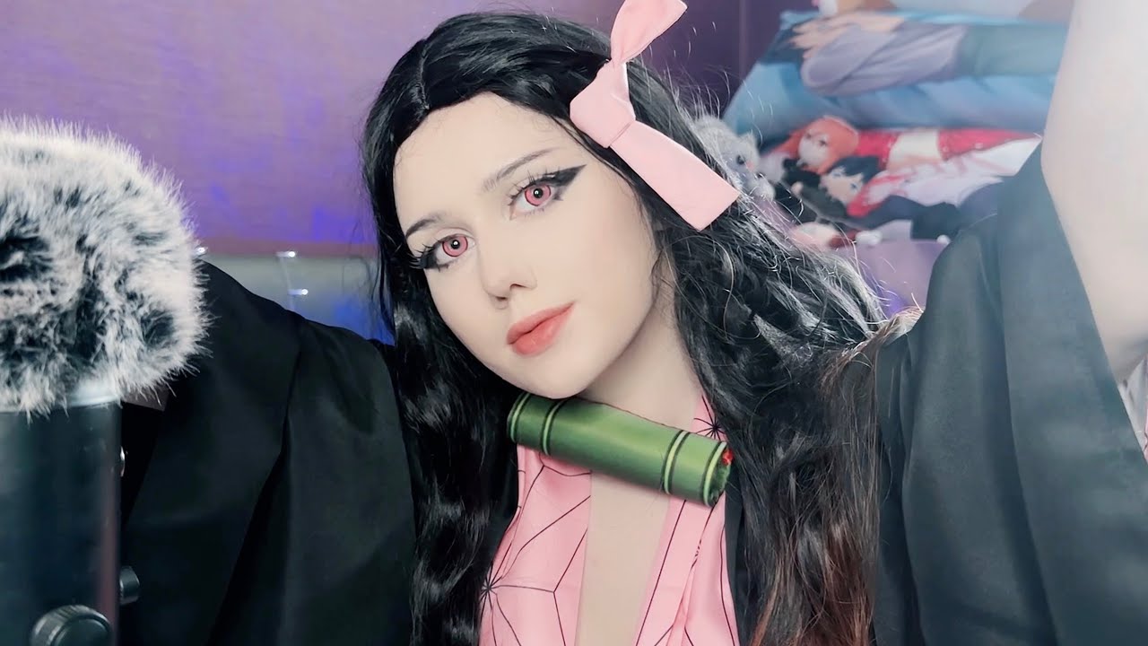 ♡ ASMR Nezuko hugs you to sleep | Role Play