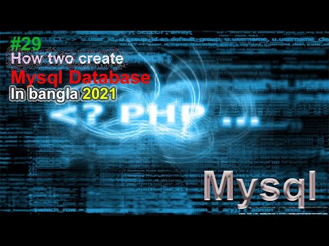 Create database  and table in  xampp using MYSQL || Bangla Tutorial