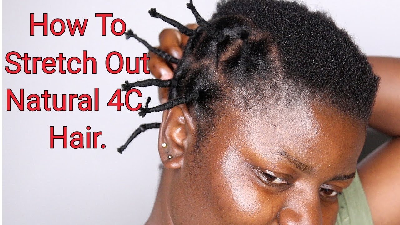 Different Ways To Stretch Out Natural 4C Hair African Threading