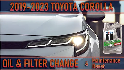 2019-2021 Toyota Corolla  |  Oil & Filter Change  |  Maintenance Light Reset