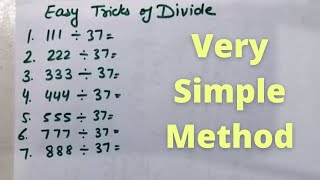 Nice trick of divide | Easy trick of divide | Divide Method | Easy to learn of this divide method