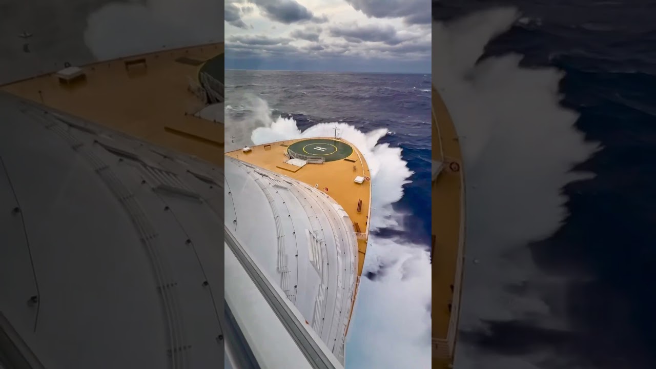 Watch Oasis of the Seas making spectacular waves on the Atlantic Ocean! 🤯🌊