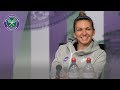 Simona Halep Winner's Press Conference Wimbledon 2019