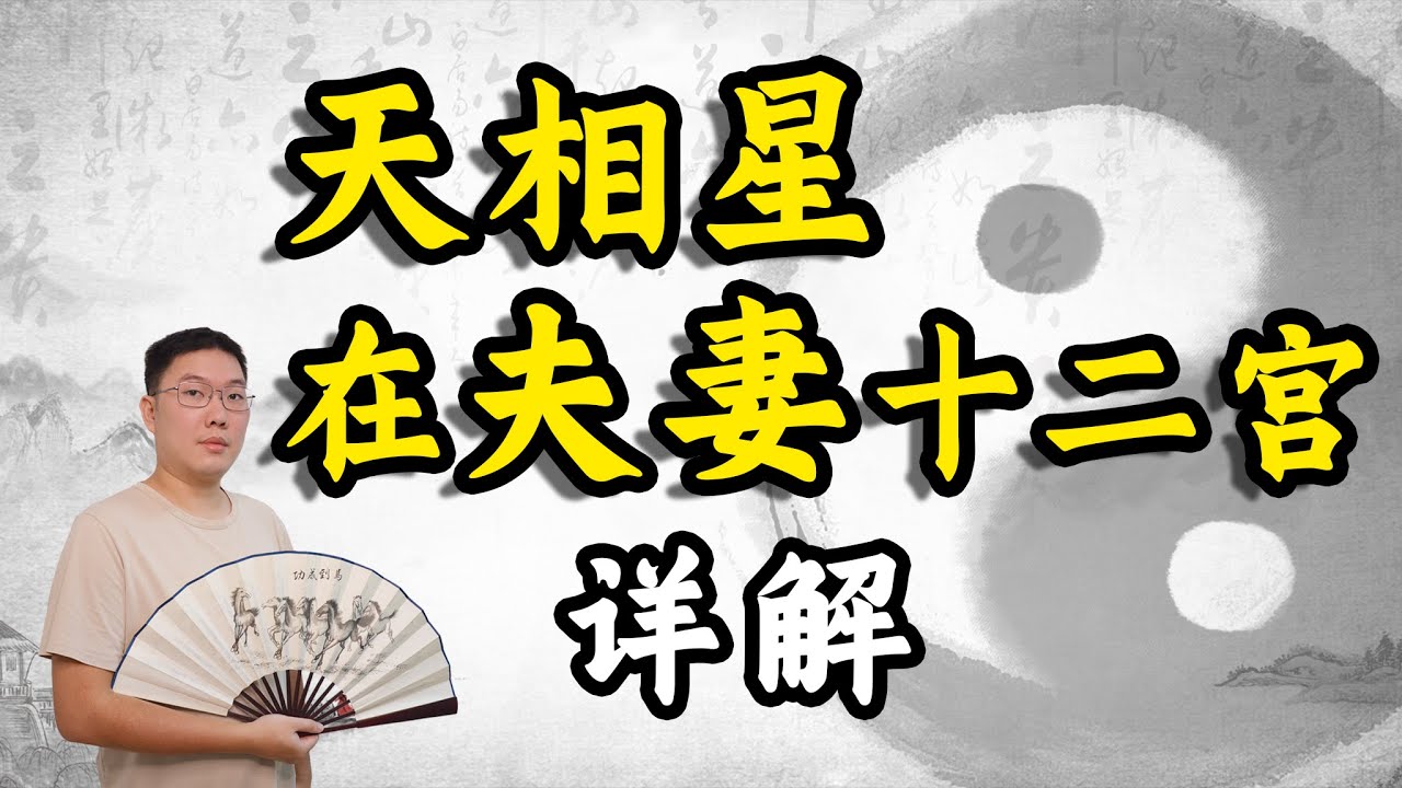 紫微斗数天相星,在不同宫位入夫妻十二宫详解 - YouTube
