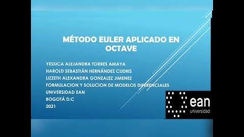 MÉTODO EULER APLICADO EN OCTAVE