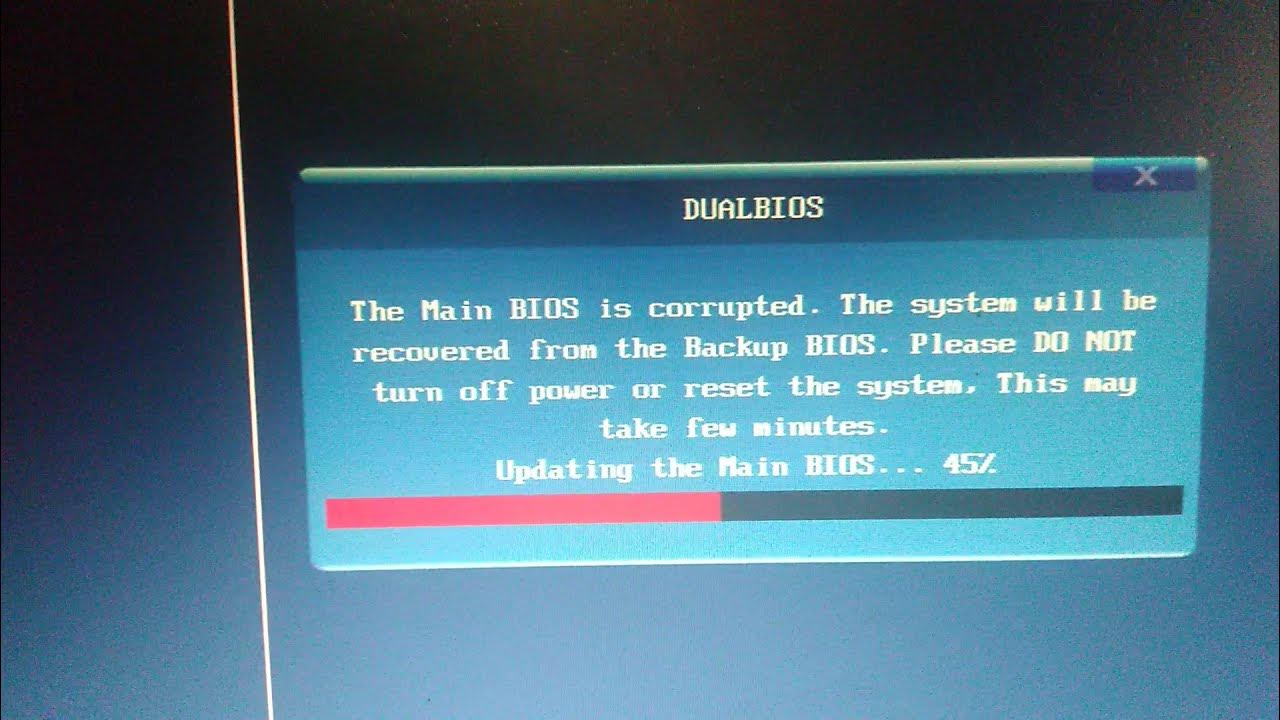 The Main Bios Is Corrupted YouTube The Main Bios Is Corrupted YouTube