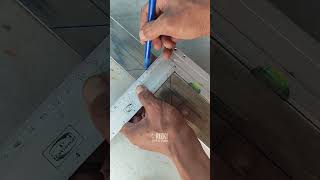 another way to cut iron at a 90° angle#tutorial #welding #irontrick