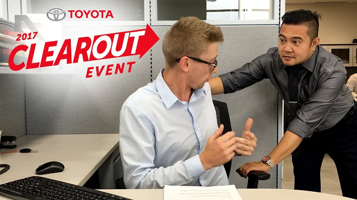 Clearing out Scott during Toyota's 2017 Clearout E...