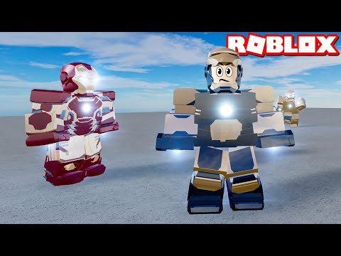 En Güçlü Demir Adam Oluyoruz!! Kim Daha İyi? - Panda ile Roblox Iron Man Simulator 2