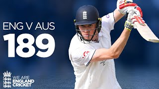 Zak Crawley Smashes Ashes 189 IN FULL | England v Australia 2023