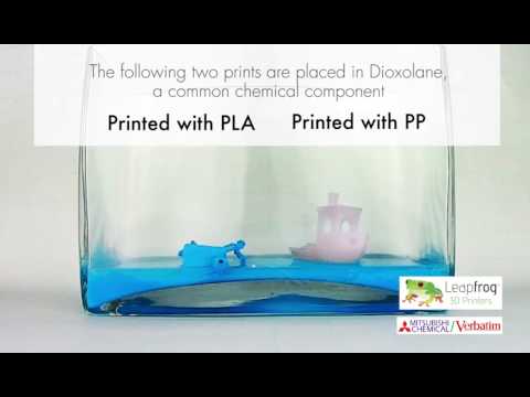 PP filament vs PLA filament | Verbatim & Leapfrog 3D Printers