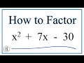 Factoring Quadratic Equations Concepts