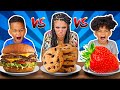 HEALTHY VS JUNK FOOD CHALLENGE WITH THE PRINCE FAMILY!!