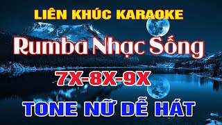 Liên Khúc RUMBA Nhạc Trẻ Tone Nữ Dễ Hát -  Karaoke 8X - 9X RUMBA  -  Karaoke Lâm Beat