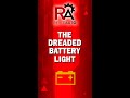 What Your Car Battery Warning Light Means #shorts