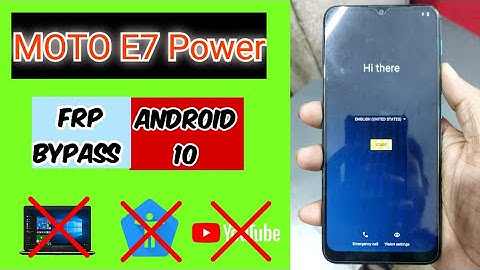 Moto E7 Power Google Lock Bypass / FRP Bypass without PC | All Moto Frp Android 10 Unlock without PC