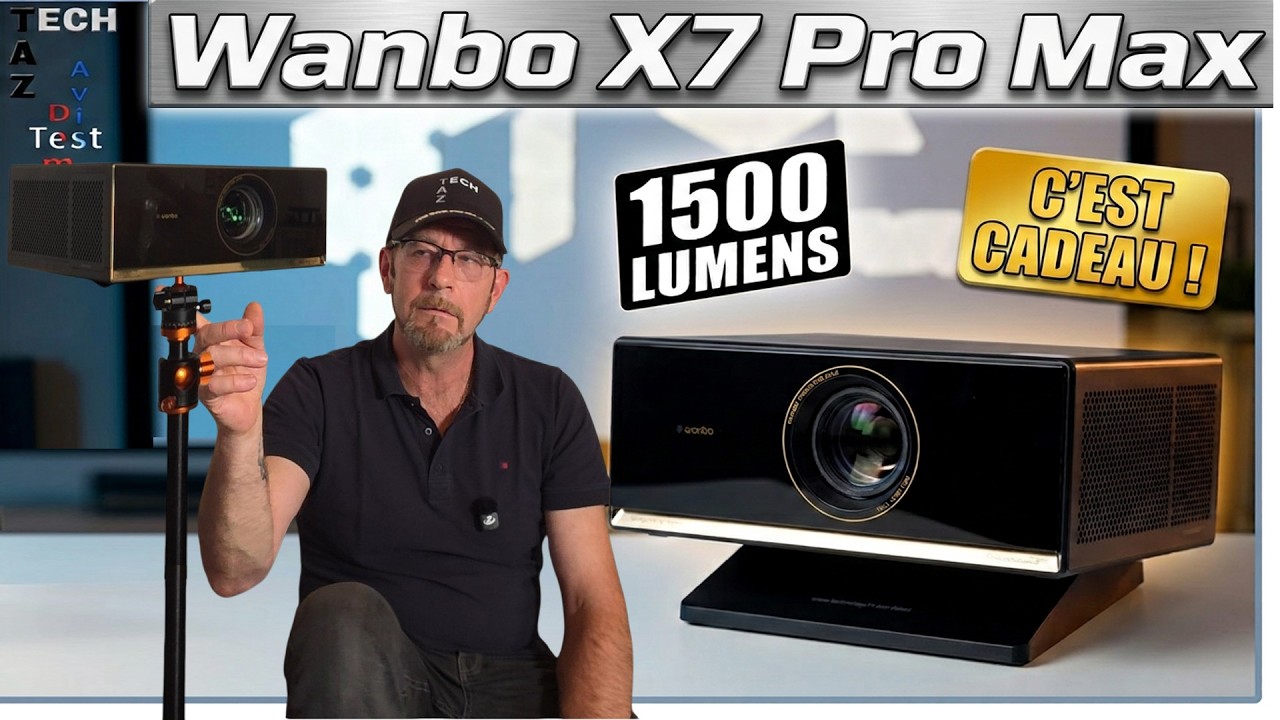 WANBO X7 MAX projecteur HDR10 1500 LUMENS Dolby Audio - Test & Avis - C'est cadeau !
