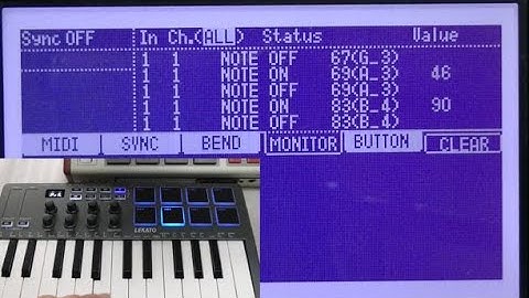 Verification that wireless keyboard can be used with MPC (MPC1000 & MPC2500)