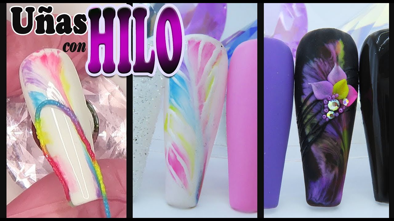 Uñas con HILO 💗String Pull (TENDENCIA 2020) 💗 Técnicas RAPIDAS de  Decoracion #01 - thptnganamst.edu.vn