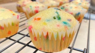 Muffins con Sprinkles de Colores