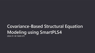 Covariance-Based Structural Equation Modeling