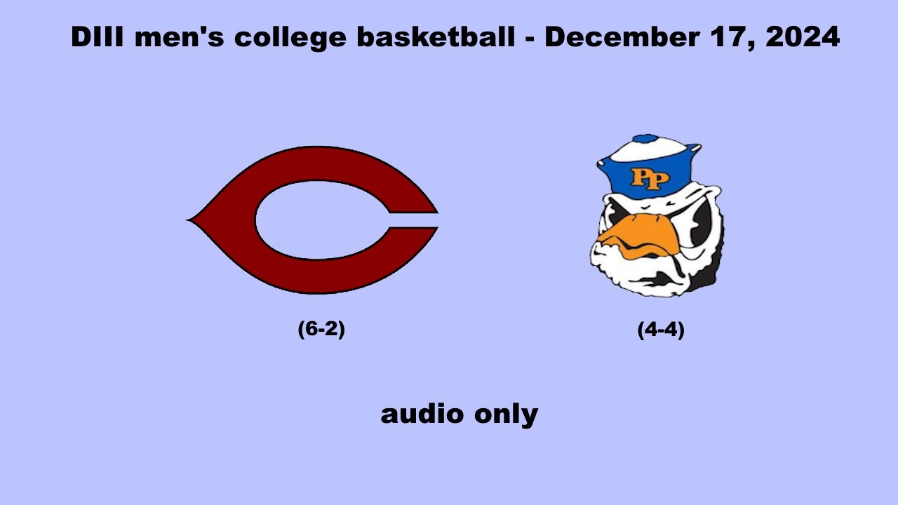 Chicago Maroons at Pomona-Pitzer Sagehens - DIII men's college basketball - radio broadcast