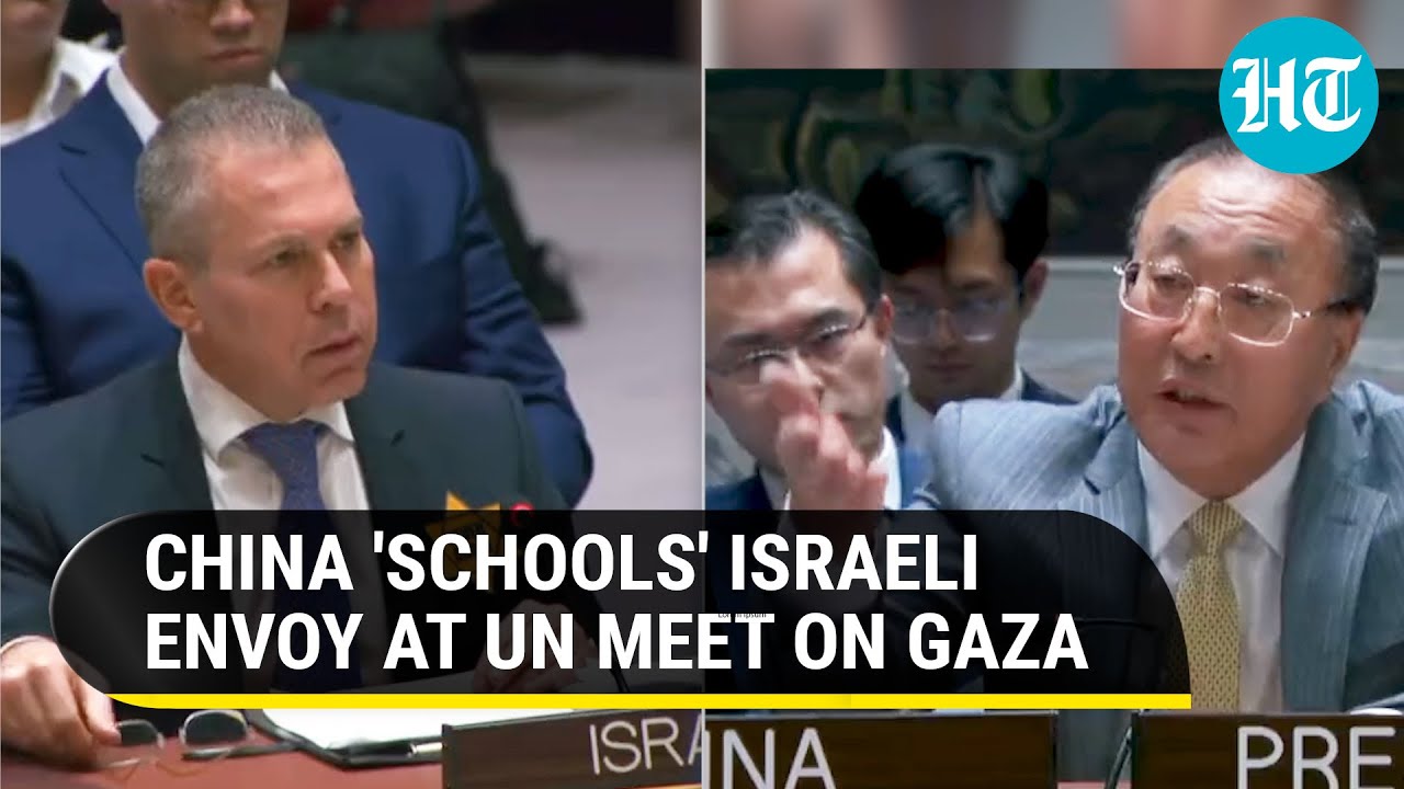 ⁣'Show Some Respect': UNSC Chair China Scolds Israel's Envoy Over Remarks On Women | G