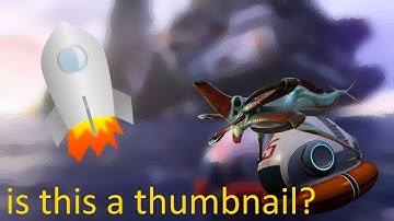 Subnautica messing around with console commands and launching the rocket!