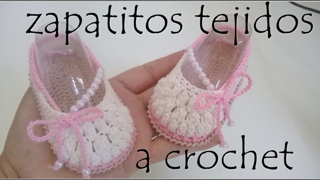 Zapatito a crochet para bebé - Modelo Nina´s varias -