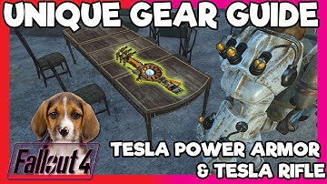 Fallout 4 Automatron - Tesla Power Armor & Tesla Rifle Unique Gear Guide, With a Puppy