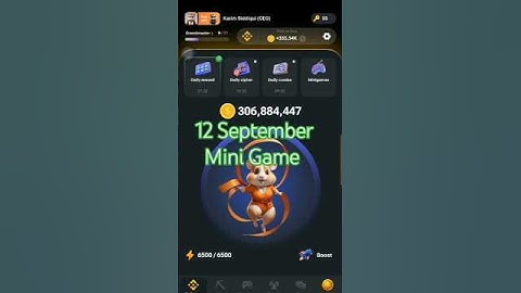 Mini Game Today 12 September Hamster Kombat How To Solve mini game puzzle in hamster kombat (solved)
