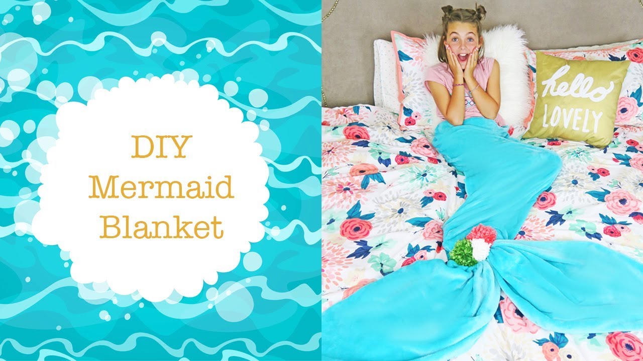 Diy Mermaid Tail Blanket For Kids No Sew Diy Ideas Kids Cooking And Crafts Youtube