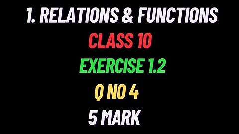 Exercise 1.2 4th Sum Class 10th Maths