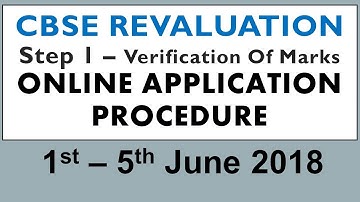 How to Apply Online for CBSE Revaluation 2018 ? Step by Step Procedure