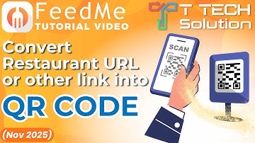 Convert Restaurant URL or other link into QR Code (Oct 2025)【FeedMe POS system】T Tech Solution