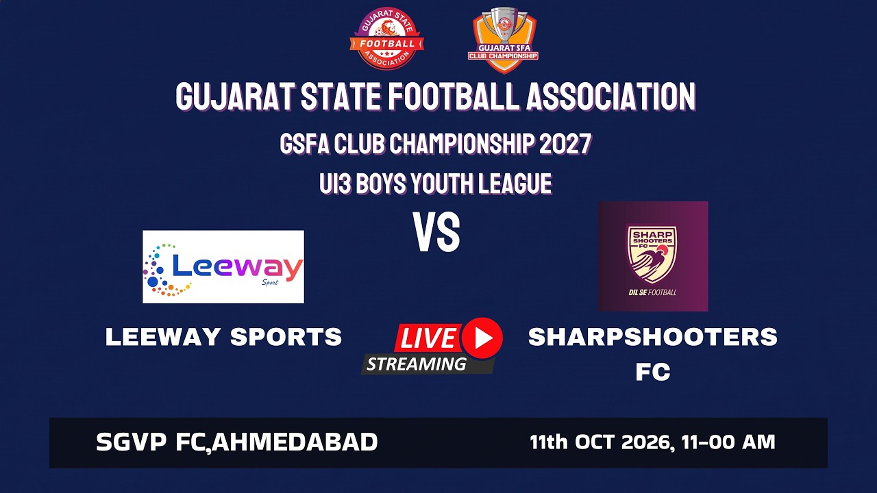 🔴LIVE | LEEWAY SPORTS VS SHARPSHOOTERS FC | U13 BOYS YOUTH LEAGUE | GSFA CLUB CHAMPIONSHIP 2027