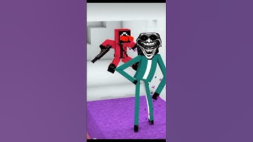 When Enderman Plays Squid Game Glass Bridge | Minecraft Animation#shorts #viralshort