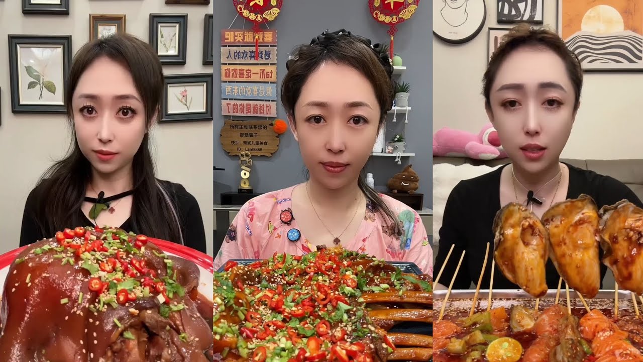 Mukbang #33 : Eat pig brain belly pork 🍖🍖, ,Noodles🍜🍜..#belly #mukbang #eatingshow #yummyfood 